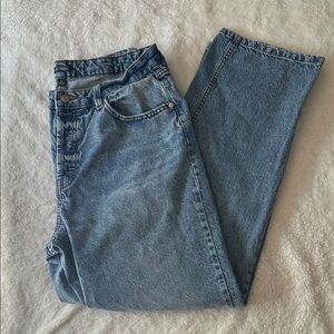 Wild Fable High Rise Straight Button Blue Jeans
